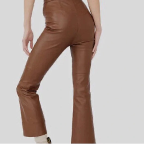 Free People Brown Sasha Cropped Vegan Pants - Picture 3 of 12